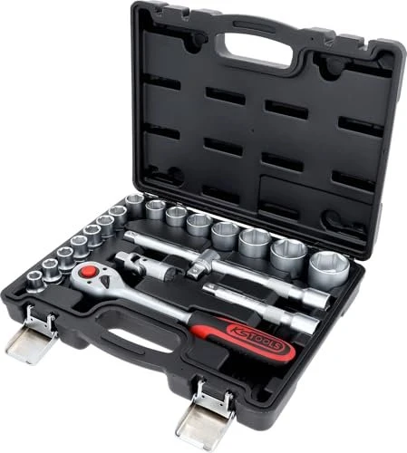 KS Tools Steckschlüsselsatz inkl. Koffer, 20-tlg.