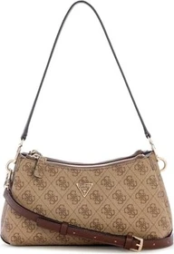 Guess Noelle 4G-Logo Mini Schultertasche latte logo/brown