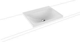 Kaldewei Silenio 3040 Aufsatzwaschtisch 60x46x4cm, Perl-Effekt, alpinweiß