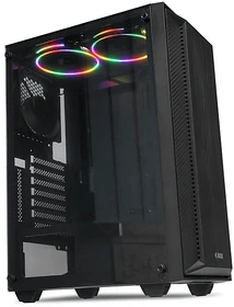 iBox Cetus 906, schwarz, Glasfenster (OCT906)