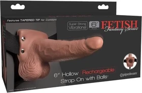 Pipedream Fetish Fantasy Rechargeable Umschnall-Dildo 6" Hollow hautfarbe/mittel