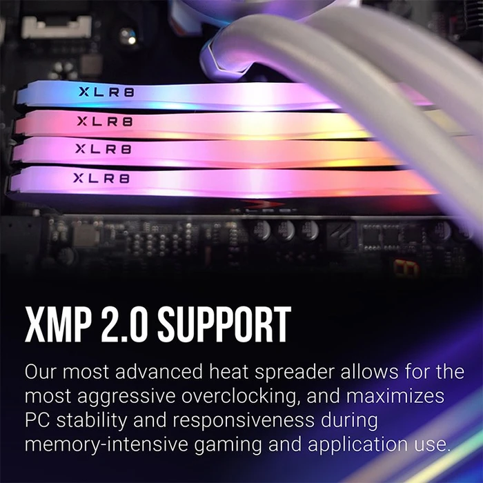 PNY XLR8 Gaming Epic-X RGB White Edition UDIMM 16GB Kit, DDR4-3600, CL18