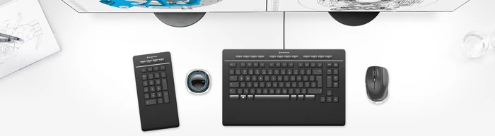 3Dconnexion CadMouse Compact Wireless, USB-C, USB/Bluetooth