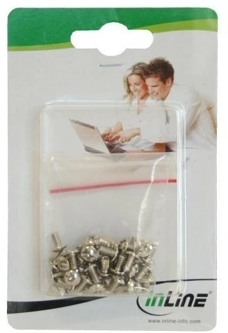 InLine Schraubenset für Festplatten 6mm, 50er-Pack