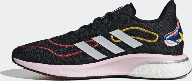 adidas Supernova core black/cloud white/vivid red (Damen)