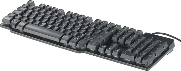 GeneralKeys Halbmechanische Gaming-Tastatur, schwarz, USB, DE