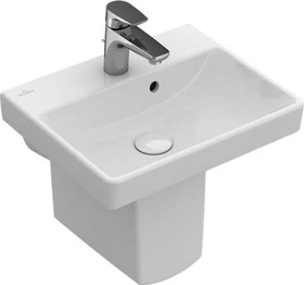 Villeroy & Boch Avento Handwaschbecken 45x37x18cm, mit Überlauf, weiß alpin