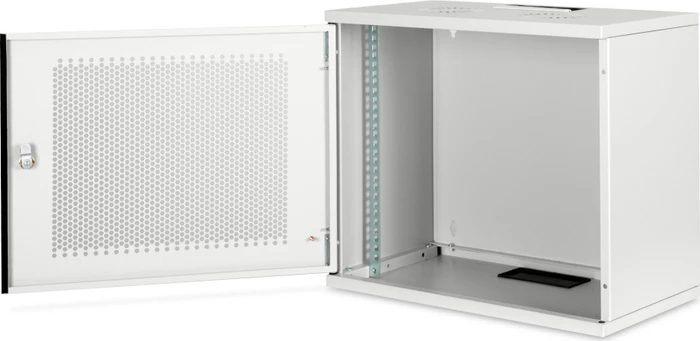 Digitus Professional SoHo-Line Wandschrank 9HE, unmontiert, Sicherheitsglastür, IP2X, grau, 400mm tief