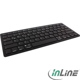 InLine Tastatur schwarz, Bluetooth, DE