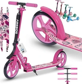 Arebos Aluminium Scooter rosa