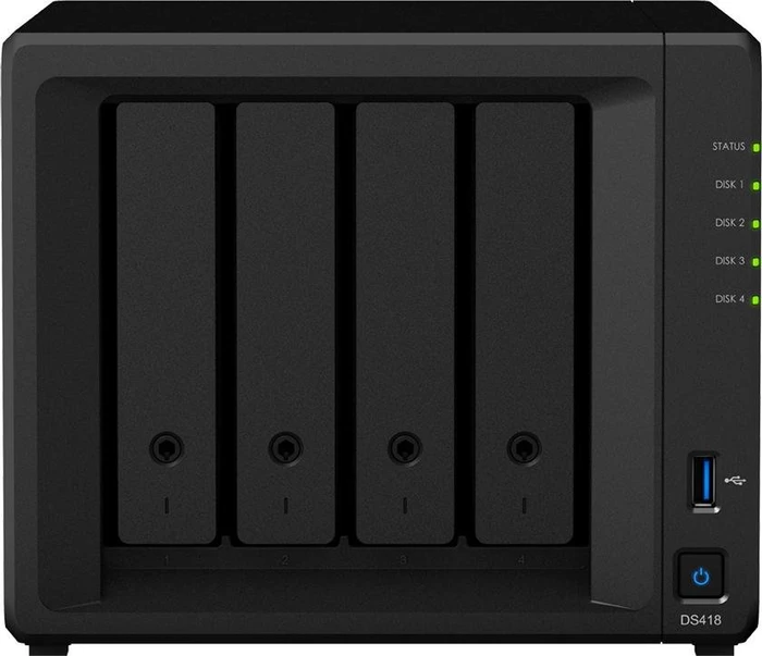 Synology DiskStation DS418, 2GB RAM, 2x RJ-45 1000Base-T, 2x USB-A 3.0