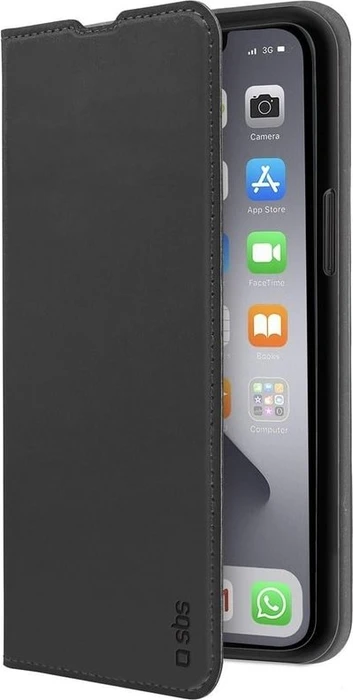 SBS Mobile Book Wallet Lite für Apple iPhone 13 schwarz