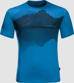 Jack Wolfskin Peak Graphic Funktionsshirt kurzarm brilliant blue (Herren)