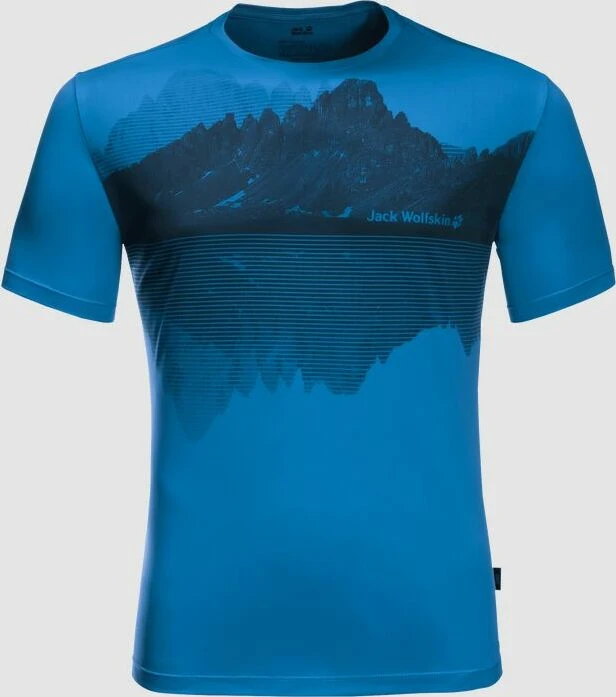 Jack Wolfskin Peak Graphic Funktionsshirt kurzarm brilliant blue (Herren)