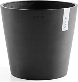 Ecopots Kunststoff-Topf Amsterdam 30cm dark grey