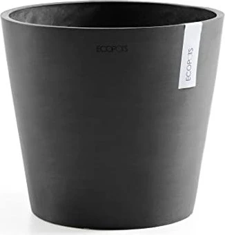 Ecopots Kunststoff-Topf Amsterdam 30cm dark grey