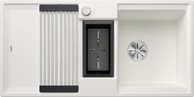 Blanco Adira 6 S InFino Becken reversibel mit Ablauffernbedienung weiß inkl. Multifunktionsschale