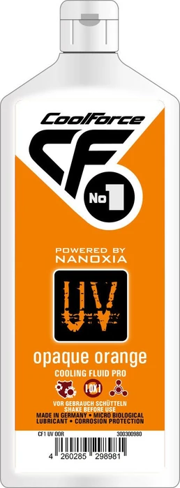 Nanoxia CoolForce No.1 Cooling Fluid Pro, Kühlflüssigkeit, 1000ml, UV Opaque orange