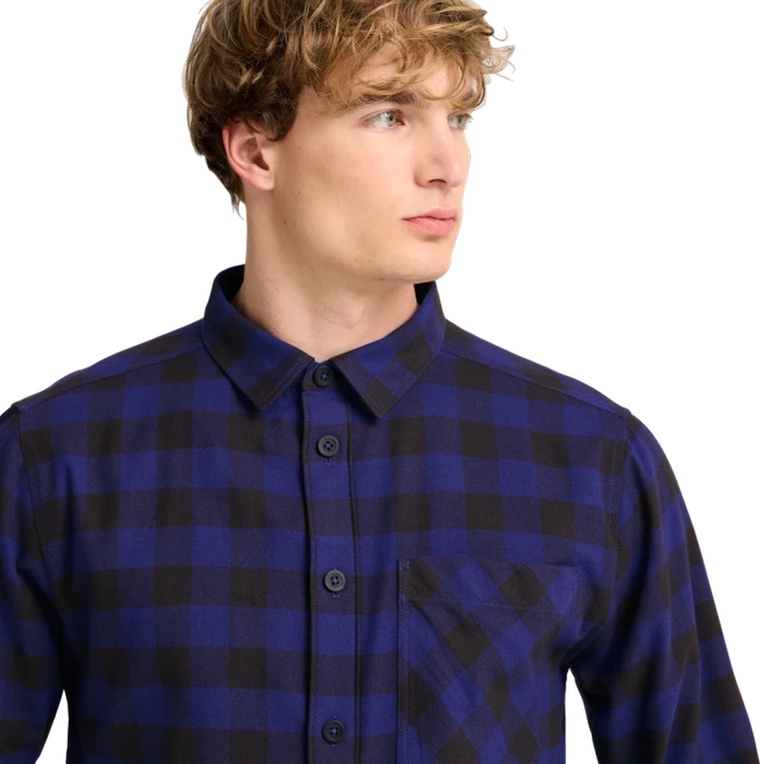 Jack Wolfskin Lite Flannel Hemd langarm check glow ink (Herren)