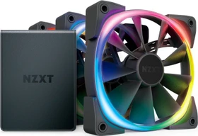 NZXT Aer RGB 2 Starter Kit, Matte Black, schwarz, LED-Steuerung, 120mm, 3er-Pack