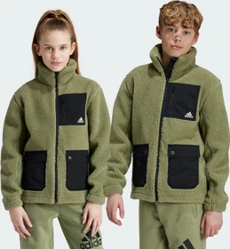 adidas Fleece Funktionsjacke tent green/black (Junior)