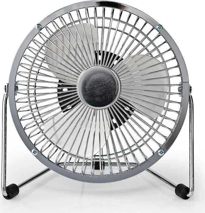 Nedis FNDK1 USB Mini Tischventilator aus Metall 15cm