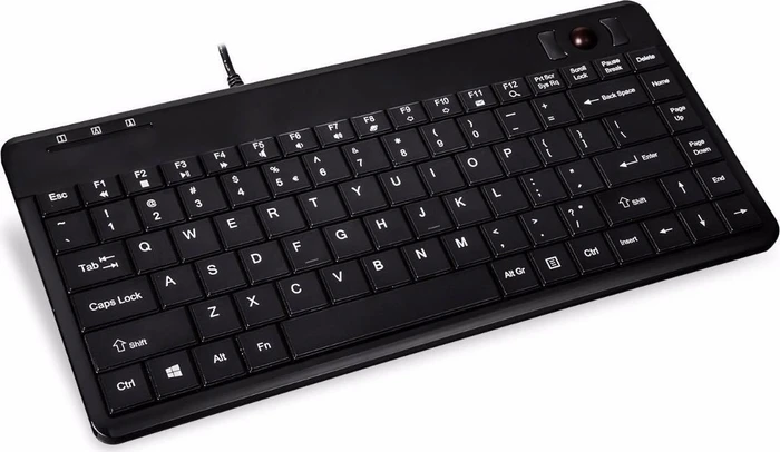 Perixx Periboard-505H PLUS Wired Trackball Keyboard, USB, US