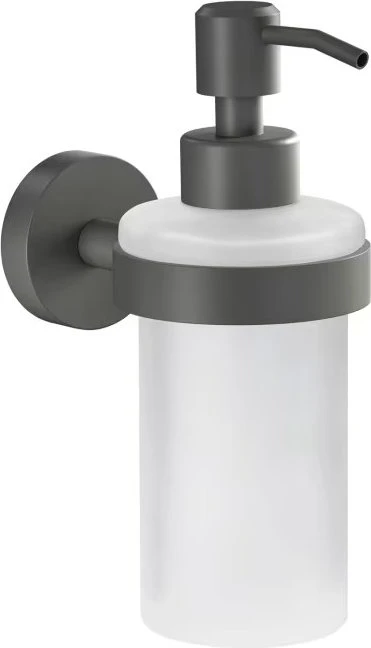 tesa Moon Grey Wandseifenspender inkl. Klebelösung grau