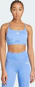 adidas Aeroreact Training 3-Streifen Sport-BH blue fusion (Damen)