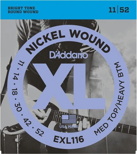 D'Addario XL Nickel Wound Medium Top / Heavy Bottom