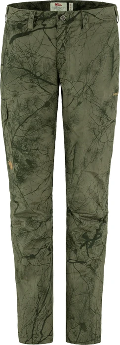 Fjällräven Karla Hydratic Hose lang green camo (Damen)