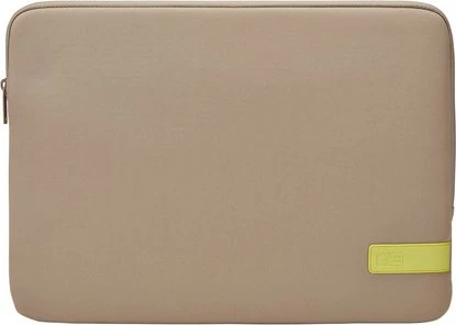 Case Logic Reflect REFPC-116 15.6" Laptop Sleeve Plaza Taupe/Sun-Lime
