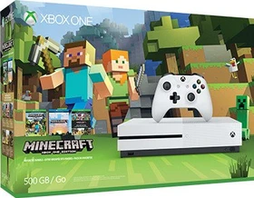 Microsoft Xbox One S - 500GB Minecraft Favorites Bundle weiß