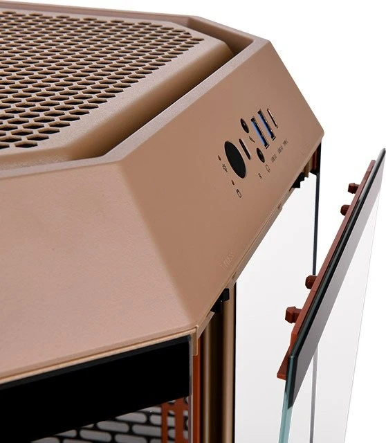 Thermaltake The Tower 300 Gravel Sand, braun, Glasfenster