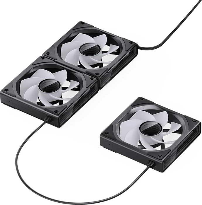 Jonsbo ZK-120BR Reverse, schwarz, 120mm, 3er-Pack