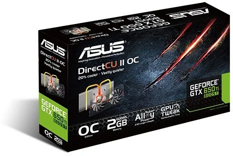 ASUS GeForce GTX 650 Ti Boost DirectCU II OC, GTX650TIB-DC2OC-2GD5, 2GB GDDR5, 2x DVI, HDMI, DP