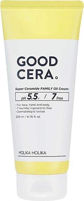 Holika Holika Good Cera pH 5.5 Super Ceramide Family Oil Cream, 200ml