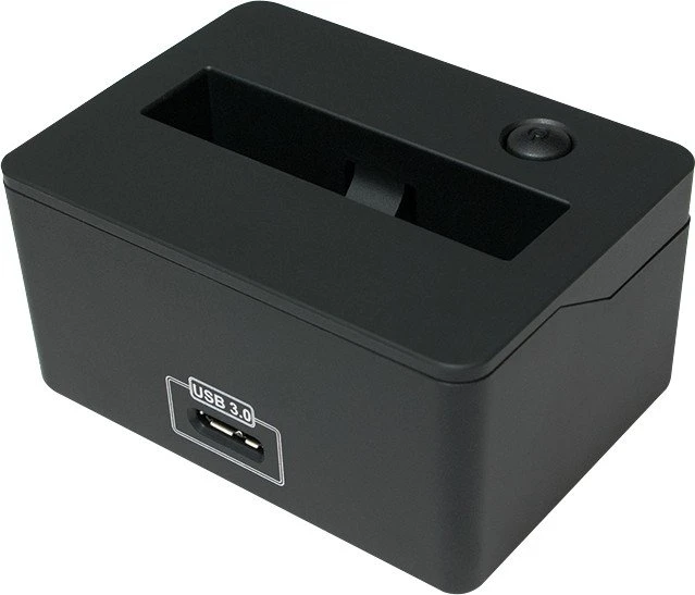 LogiLink USB 3.0 Quickport für 2,5" SATA HDD/SSD schwarz, USB 3.0 Micro-B