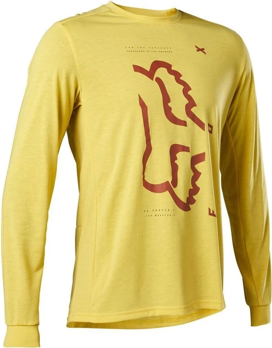 Fox Racing Ranger Drirelease Trikot langarm pear yellow (Herren)