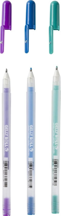 Sakura Gelly Roll Moonlight Fluorescent Ocean Gelroller (Mine) sortiert, 3er-Set, Etui