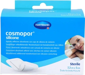 Hartmann Cosmopor silicone Wundverband steril, 5 x 7.2cm, 5 Stück