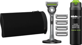Gillette Labs UEFA Champions League Edition Geschenkset Rasierer + 5 Wechselklingen + Tasche + Rasiergel