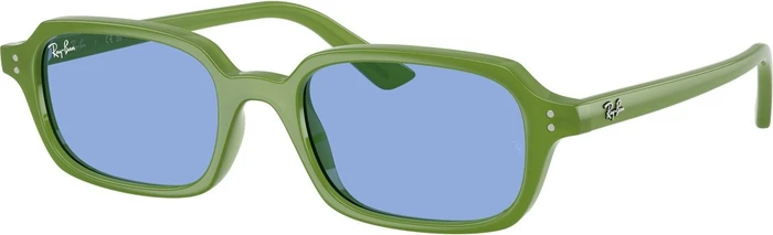 Ray-Ban RB4455 Zuri Bio-Based polished cloudy jungle green/blue