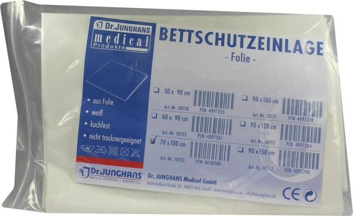 Dr. Junghans Medical Folie Bettschutzeinlage, 70x100cm, 1 Stück