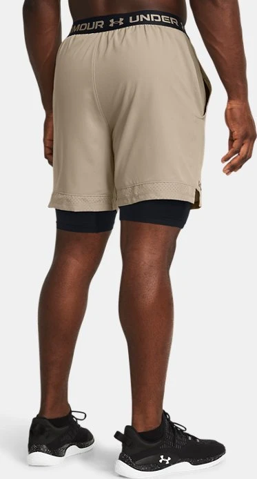 Under Armour Vanish Woven 2-in-1 Hose kurz timberwolf taupe/black (Herren)