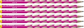 STABILO EASYgraph S Bleistift HB graphit, berry pink, Linkshänder, 6er-Pack