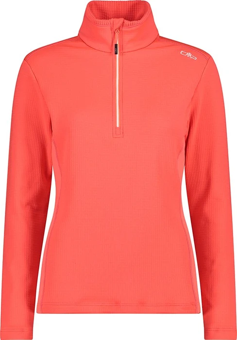 CMP Grid Tech Turtleneck Funktionsshirt langarm fluo red (Damen)