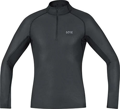 Gore Wear M Gore Windstopper Base Layer Thermo Funktionsshirt langarm schwarz (Herren)