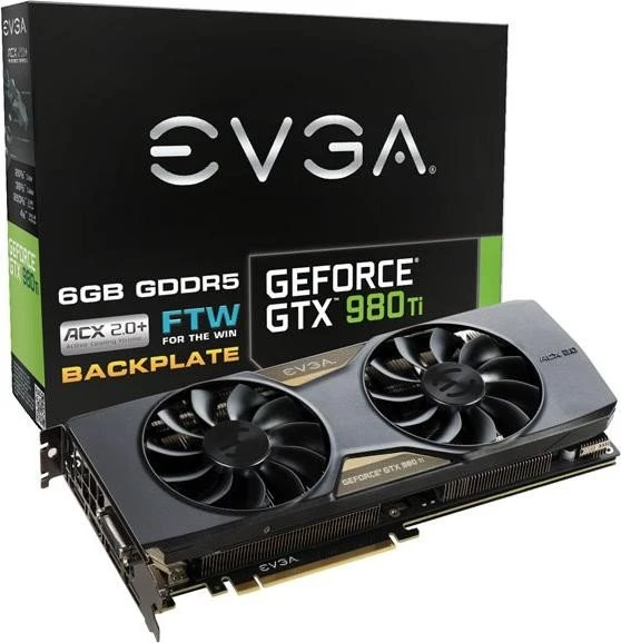 EVGA GeForce GTX 980 Ti FTW ACX 2.0+, 6GB GDDR5, DVI, HDMI, 3x DP