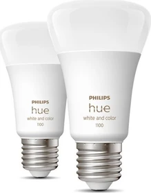 Philips Hue White and Color Ambiance 1100 LED-Bulb E27 9W, 2 Stück